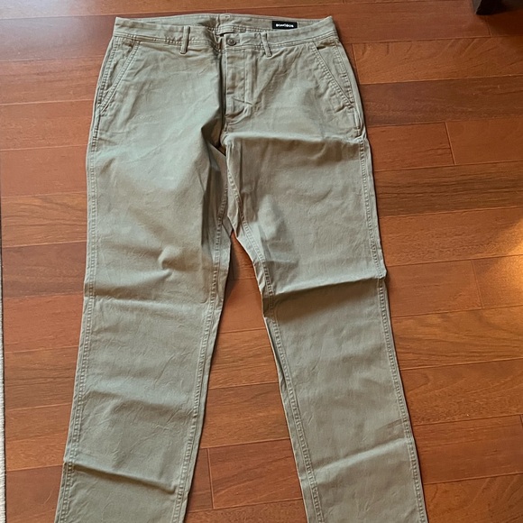 Bonobos Sage Green Trousers with Floral Lining - Picture 1 of 4
